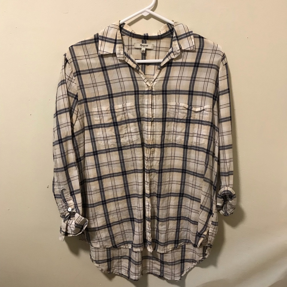 Madewell Plaid Button Up